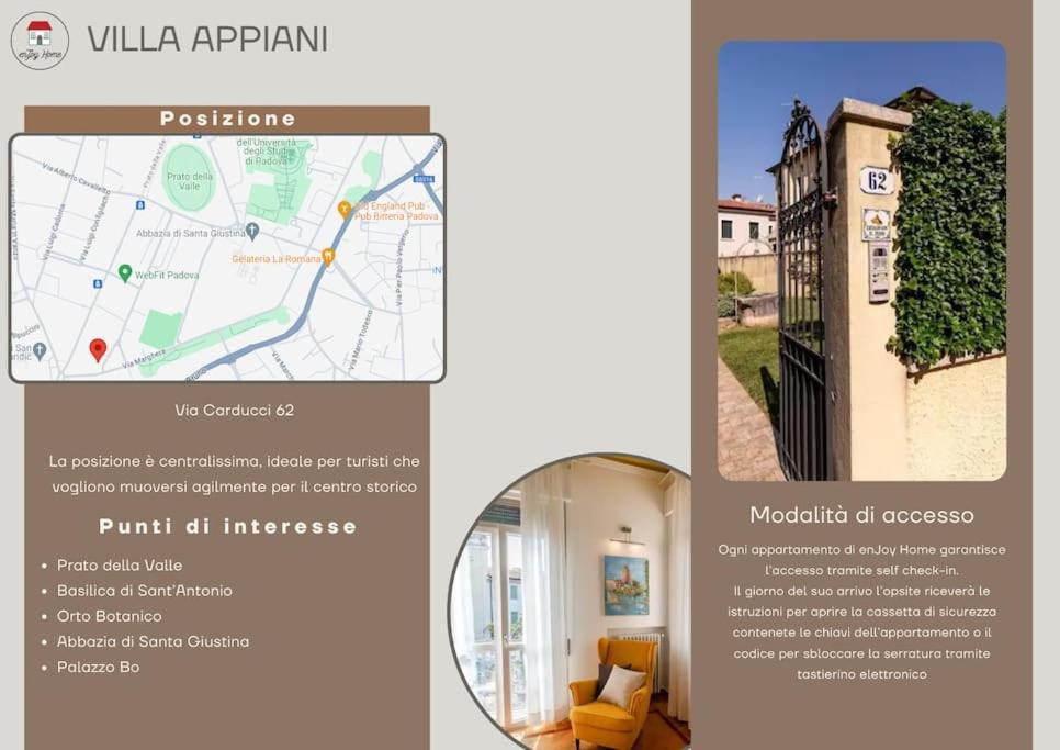 Enjoy Home - Villa Appiani, Prato Della Valle Padua Exterior foto